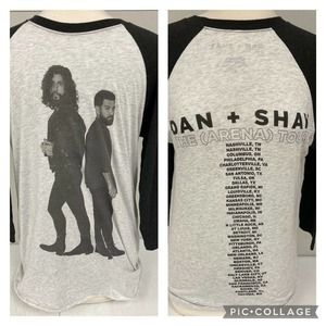 Dan & Shay Concert Long Sleeve T-Shirt The Arena Tour Size Medium Country Band
